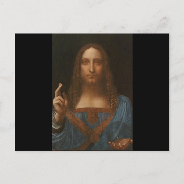 Herrejist av Leonardo da Vinci, renaissance smärta Vykort (Framsida)