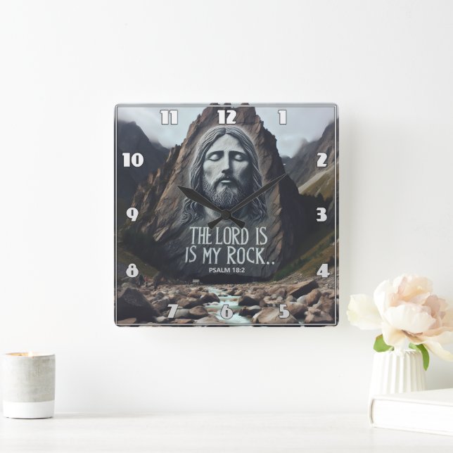 Herrekonet: Jesus på berget Fyrkantig Klocka (Hem)