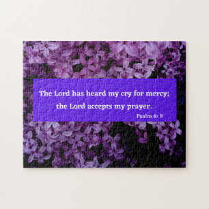 Herren accepterar min bön Psalm 6 Bible Verse Pussel