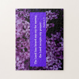 Herren accepterar min bön Psalm 6 Bible Verse Pussel