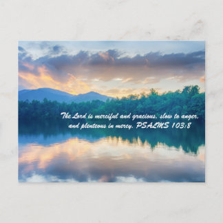 Herren är barmhärtig och älskvärd, sen vrede. vykort