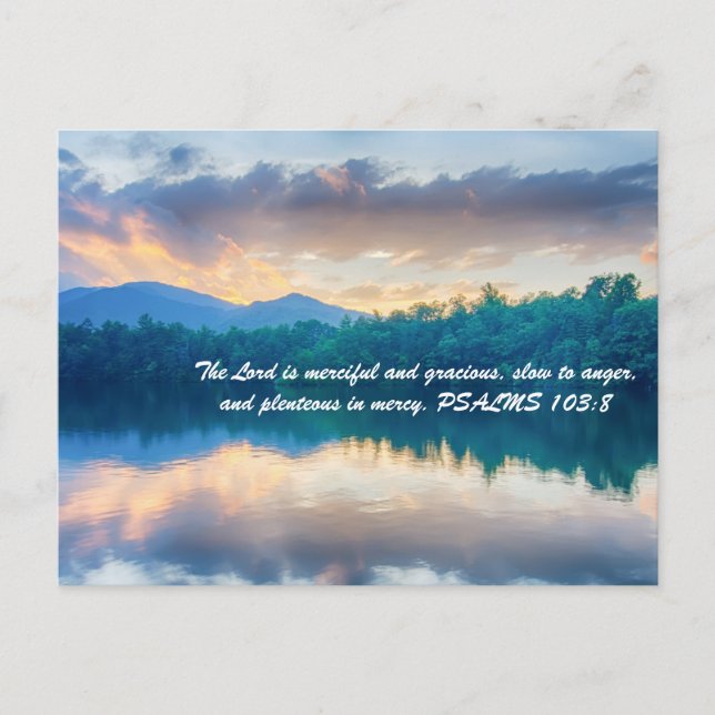 Herren är barmhärtig och älskvärd, sen vrede. vykort (Framsida)