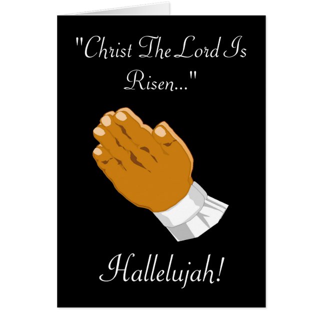 Herren är borta i Händer Hälsningskort (Framsidan)