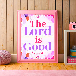 Herren är bra Boho Christian Tonåring Girl Wall Ar Poster