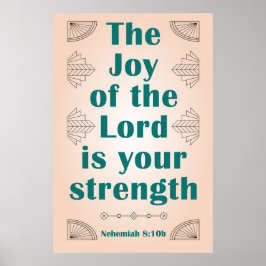 Herren är din starka ArtDeco Poster