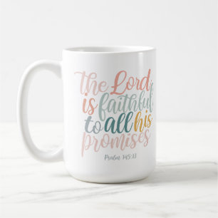 Herren är Faithful Christian Scripture Psalms Kaffemugg