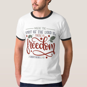 Herren är frihetens vita stil Manar T Shirt