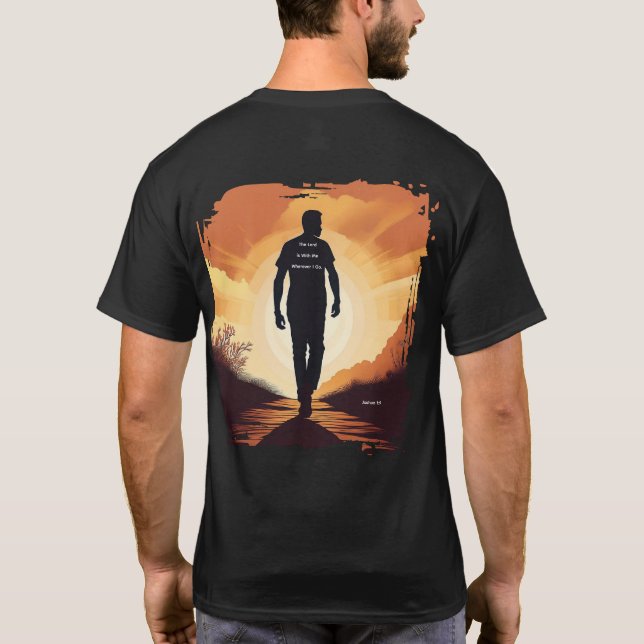 Herren är med mig var jag än går t shirt (Baksida)