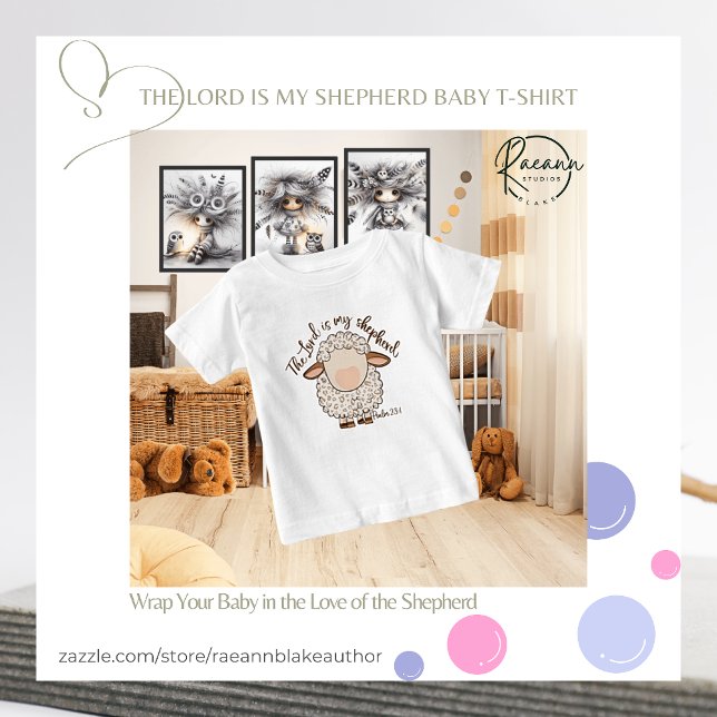 Herren är min herde Baby Fine Jersey T-Shirt (Skapare uppladdad)