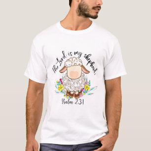 Herren Är Min Herde Herrens Bön Kristna Påsk Jesus T Shirt