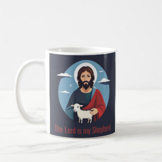 Herren är min herde Jesus illustration Kaffemugg