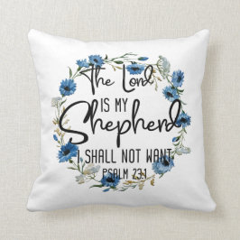 Herren är min herde| Psalm 23:1 Bibelverse Kudde