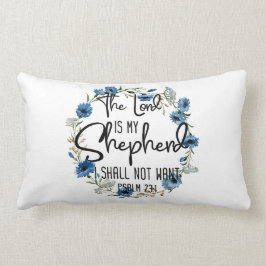 Herren är min herde| Psalm 23:1 Bibelverse Lumbarkudde