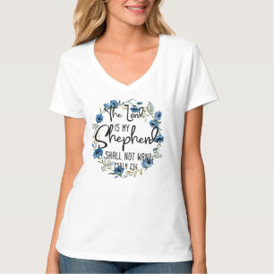Herren är min herde Psalm 23:1 Bibelverse T Shirt