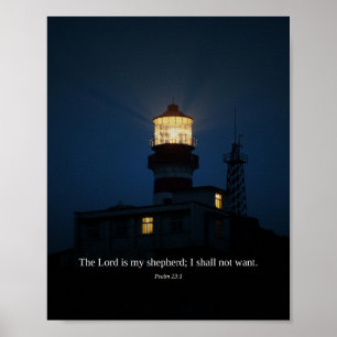 Herren Är Min Herde — Psalm 23:1 Konst Poster