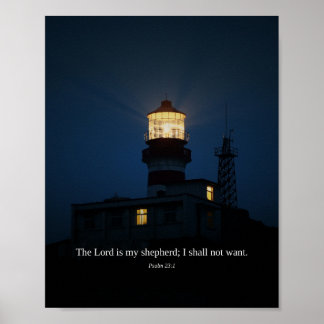 Herren Är Min Herde — Psalm 23:1 Konst Poster
