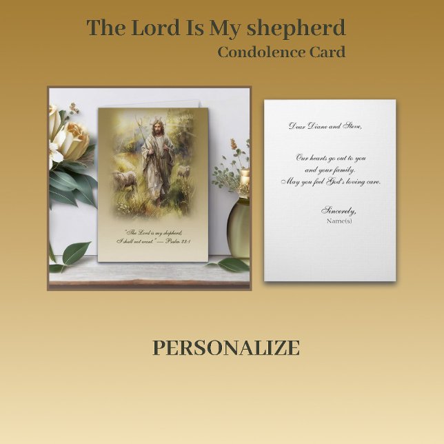 Herren är min herde — Psalm 23:1 Kort (Skapare uppladdad)