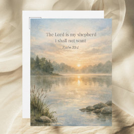Herren är min herde Psalm 23:1 Kristet Vykort