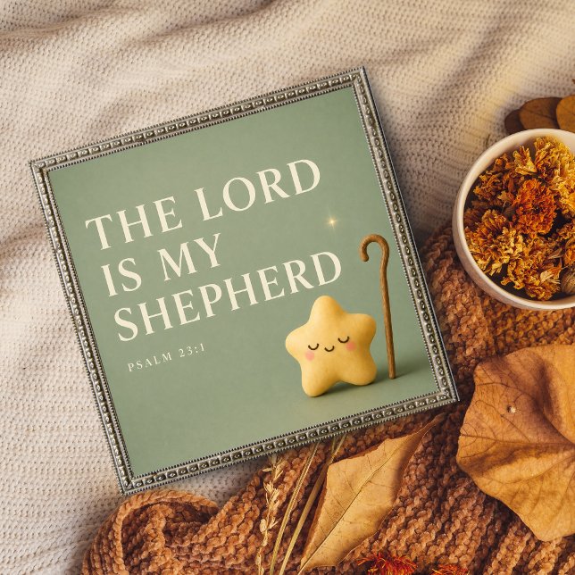 Herren är min herde | Psalm 23:1 | Sålgrön Poster (Skapare uppladdad)