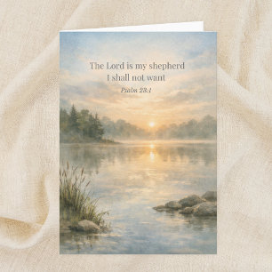 Herren är min herde Psalm 23:1 Skrift Kort