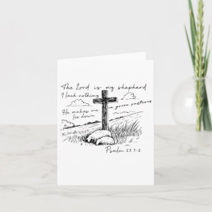 Herren Är Min Herde Psalm 23 Korsäng Kort