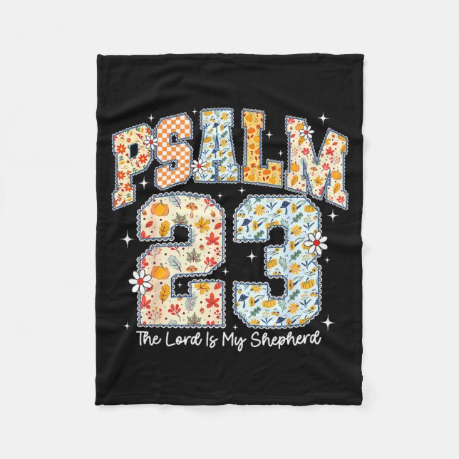 Herren Är Min Herde Psalm 23 Kristna Bibel V Fleecefilt (Framsidan)