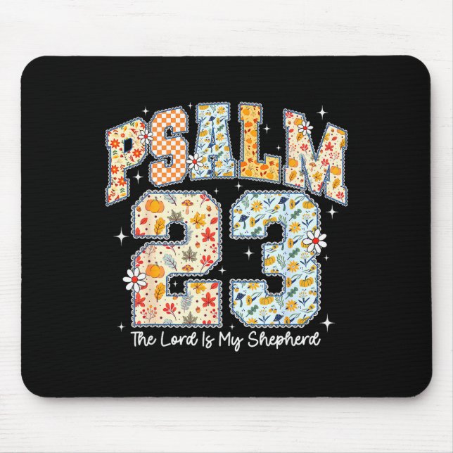 Herren är min herde Psalm 23 Kristna Bibel V Musmatta (Framsidan)