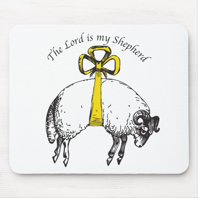 Herren är min herde Psalm 23 Musmatta (Framsidan)