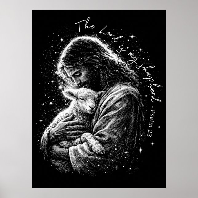 Herren är min herde. Psalm 23. Poster (Framsidan)