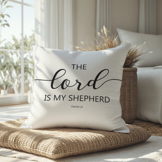 Herren Är Min Herde Psalm 23 Spetsutskrift Kudde (Skapare uppladdad)