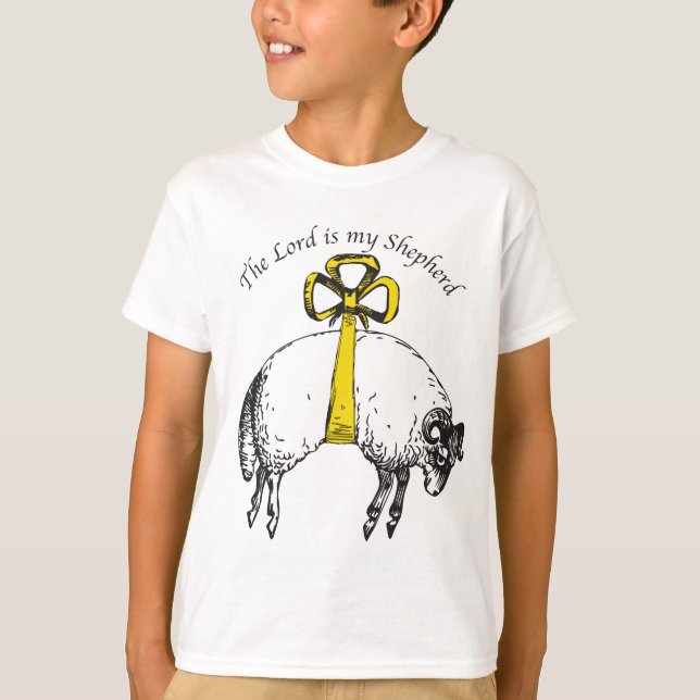 Herren är min herde Psalm 23 T-shirt (Framsida)