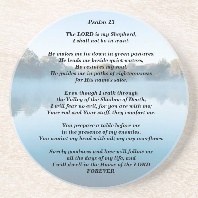 Herren är min herde Psalm 23 Underlägg (Framsidan)