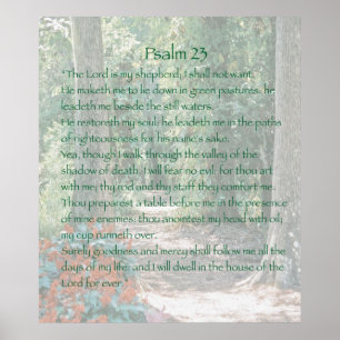 Herren är min herde, Psalm 23, version B Poster