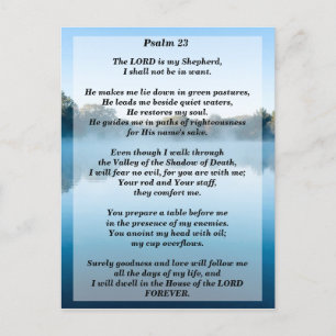 Herren är min herde Psalm 23 Vykort