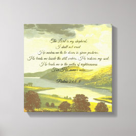 Herren är min Herde Sträckt Canvas