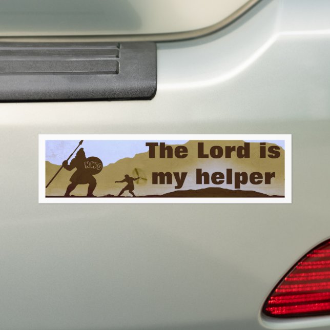 Herren är min hjälpare (NWO) Bumper Sticker Bildekal (På Bil)