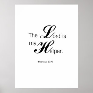 Herren är min hjälpen poster