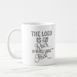 Herren är min klippa - Ps 18:2 Kaffemugg