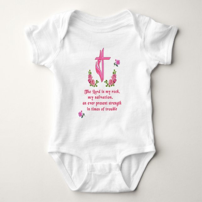 Herren är min klippa t shirt (Framsida)