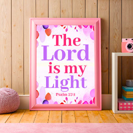 Herren är min ljusboho Christian Tonåring Girl Art Poster