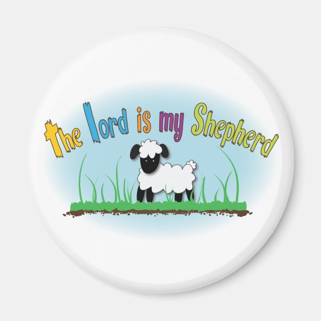 Herren är min Shepherd Christian magnet (Framsidan)