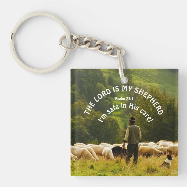 Herren är min Shepherd Keychain (Framsidan)