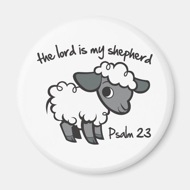 Herren är min Shepherd Magnet (Framsidan)
