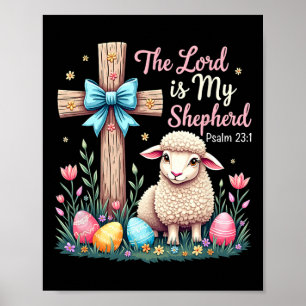 Herren är min Shepherd Påsk Christian Lamb Öster Poster