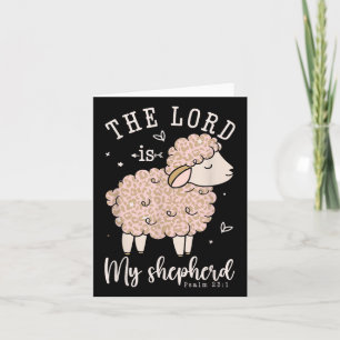 Herren är min shepherd Prayer Christian Sheep Wom Kort
