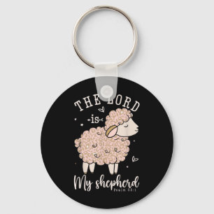 Herren är min shepherd Prayer Christian Sheep Wom Nyckelring