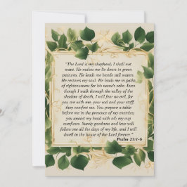 Herren är min Shepherd Prayer Julkort