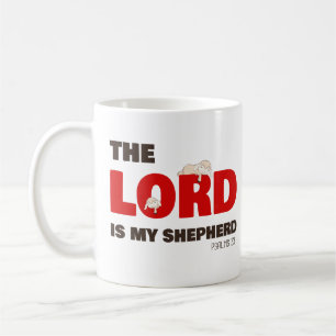 Herren är min Shepherd Psalms 23 Christian Faith Kaffemugg