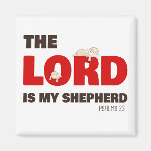 Herren är min Shepherd Psalms 23 Christian Faith Magnet