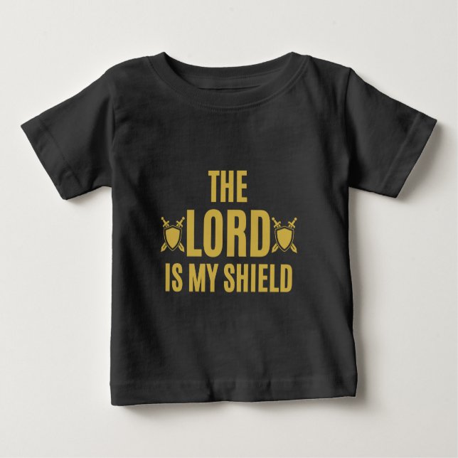 Herren är min Shield-citat T Shirt (Framsida)